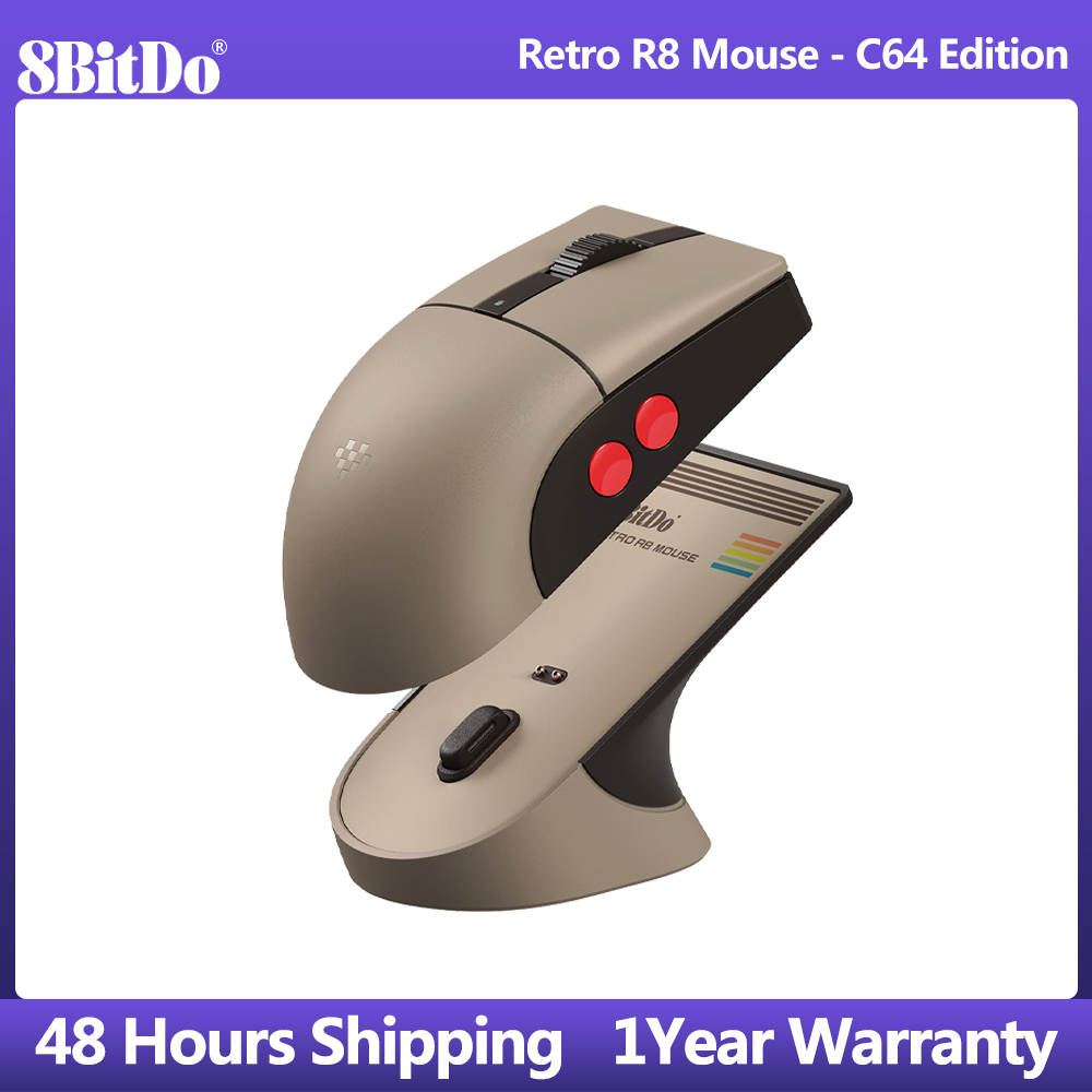 Mouse Gaming Retro - Mouse Retro 8BitDo R8 com Micro