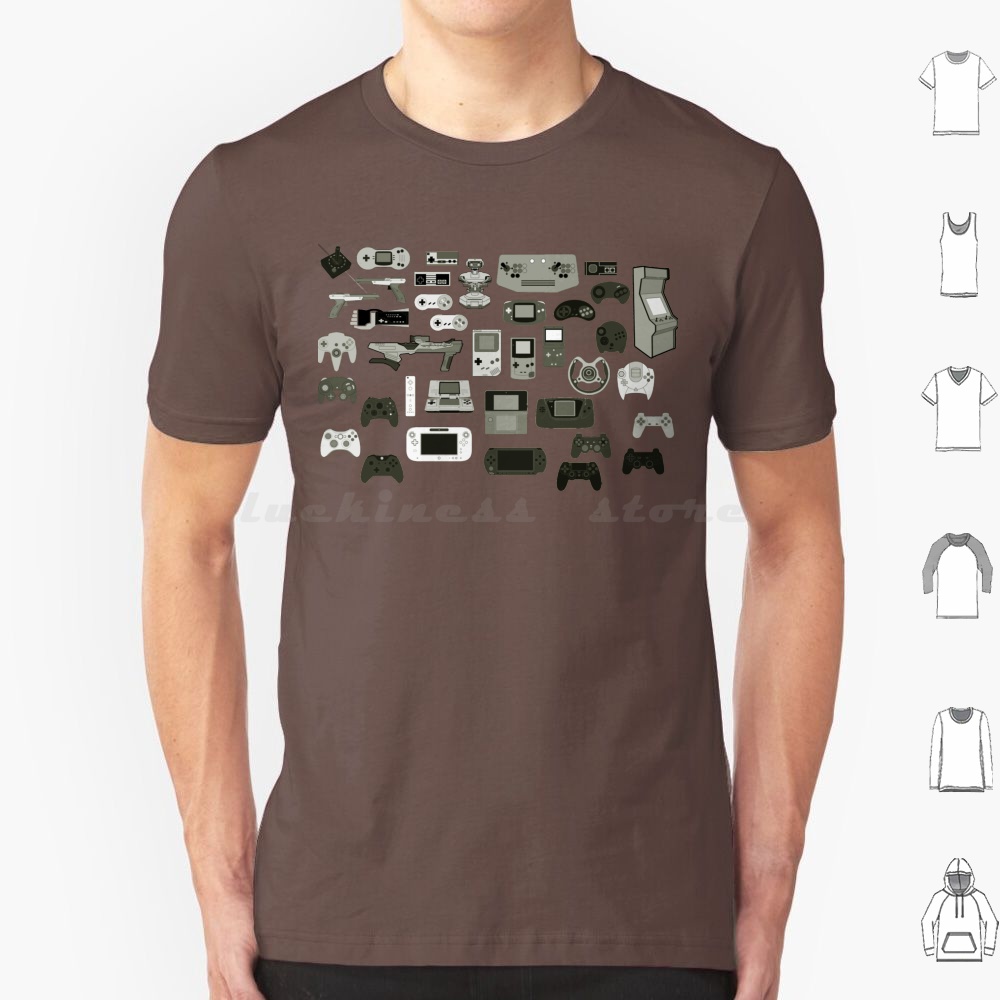 Retro Gaming Guy - Auto controle t camisa tamanho grande