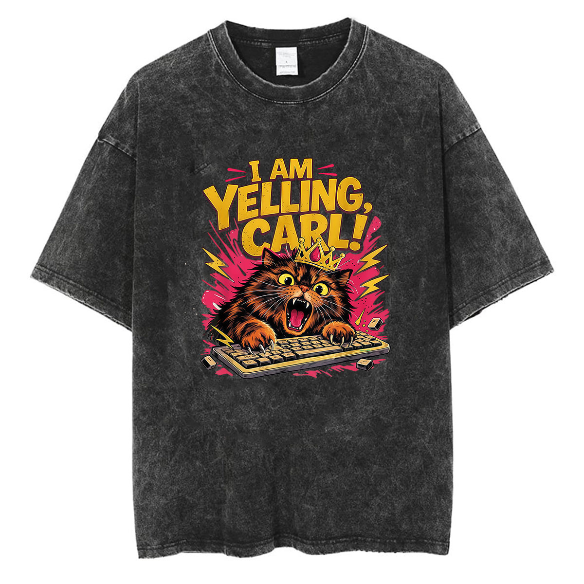 Retro Gaming Shirt - Camiseta Vintage Lavada I Am Yelling