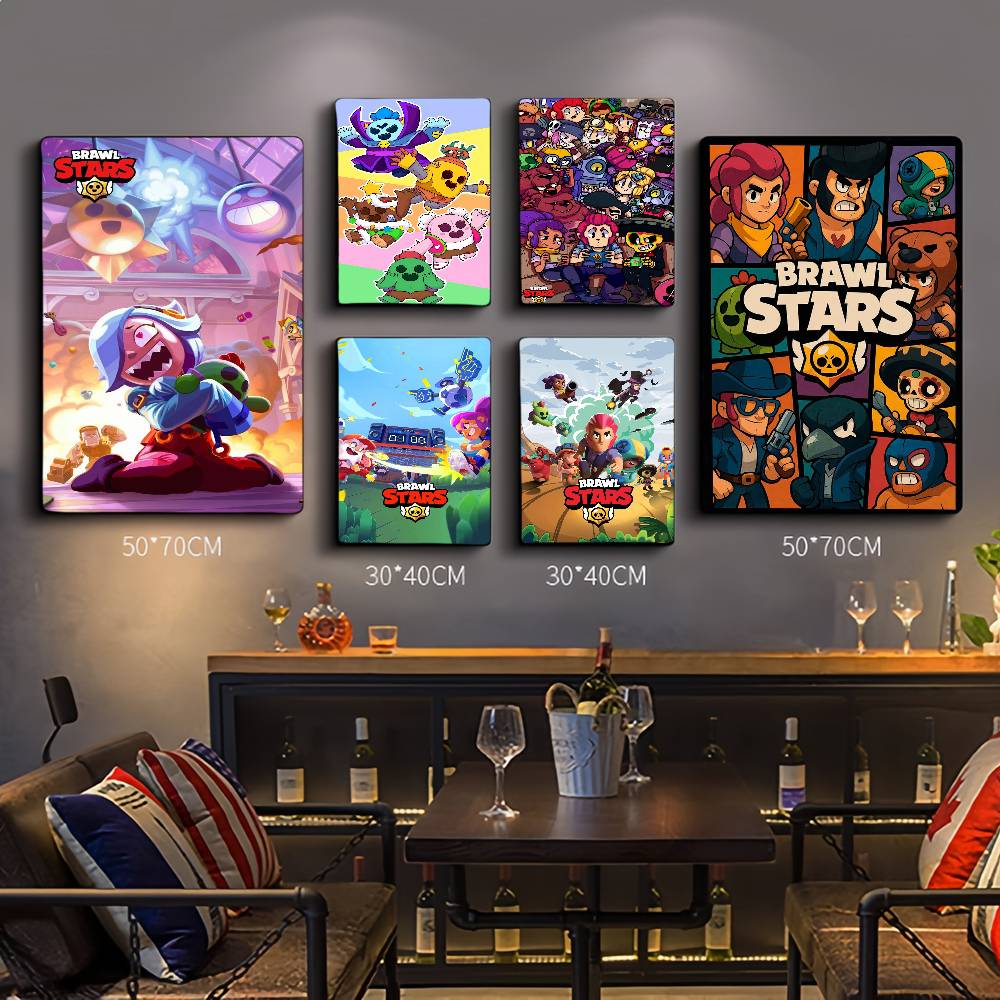 Retro Poster Gaming - Pôsteres Adesivos do Filme Anime Brawl