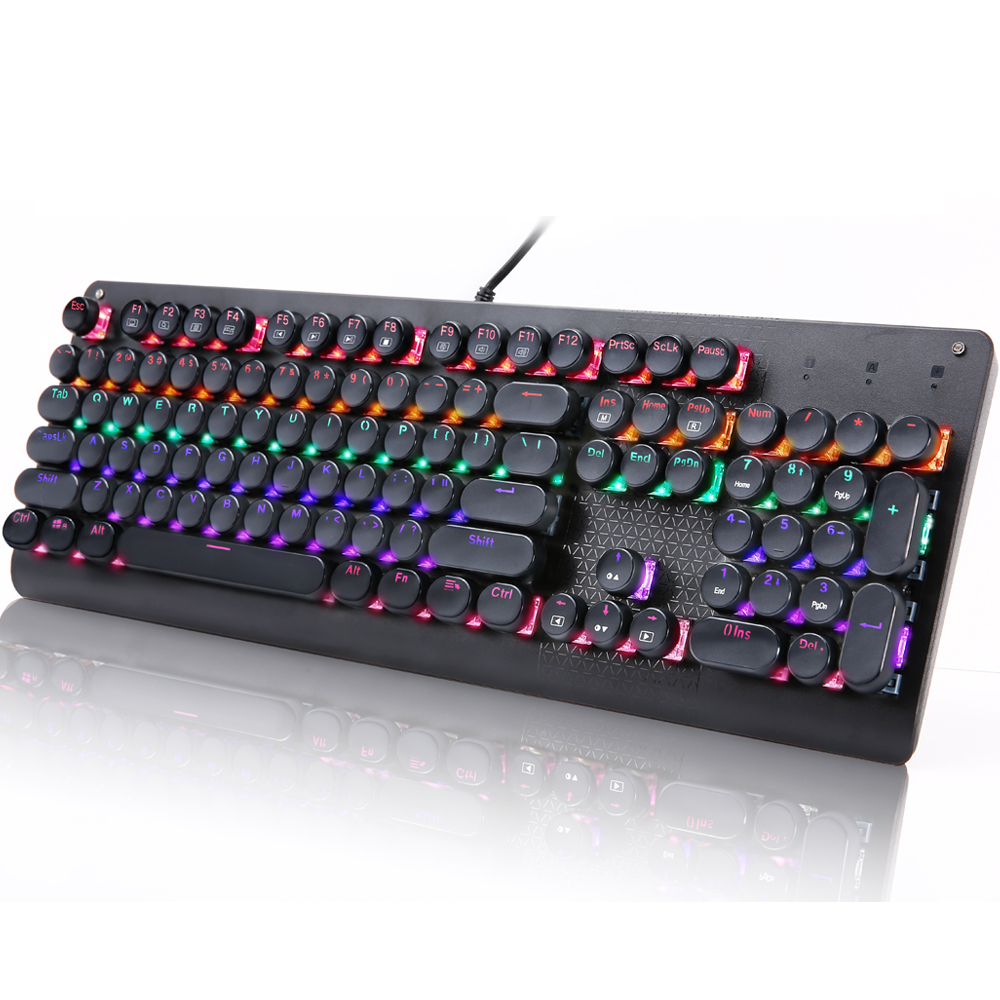 Retro Gaming Uk - Teclado Mecânico Nostálgico de 104 Teclas