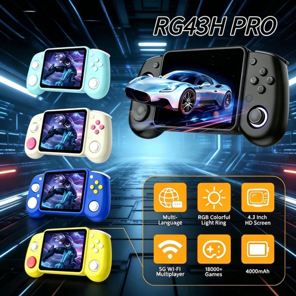 Gaming Retro Arcade - Console de Jogo Portátil Retro RG43H