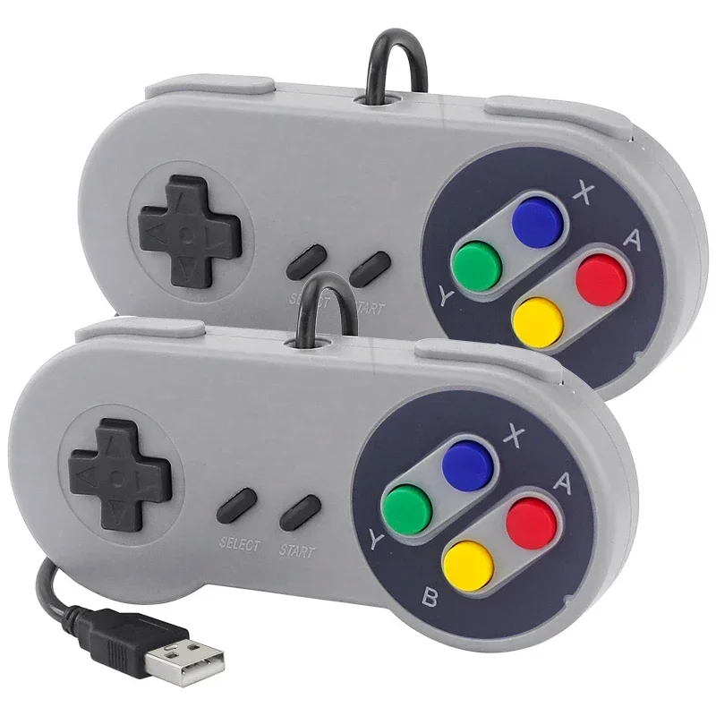Retro Gaming Realm - Controle USB com Fio para Jogos