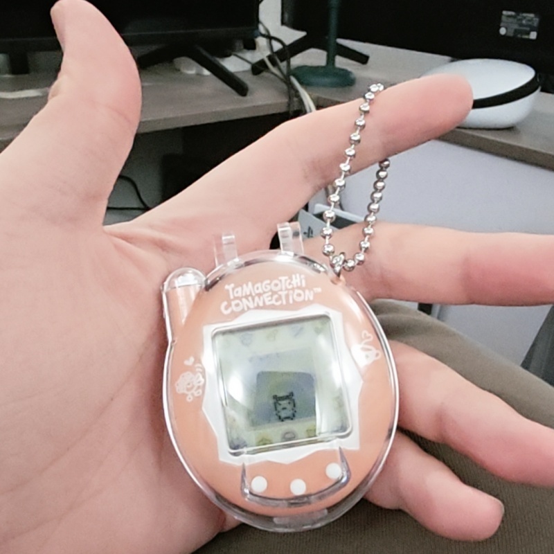 Retro Gaming Tv Box - Tamagotchi conexão v3 transparente caso duro