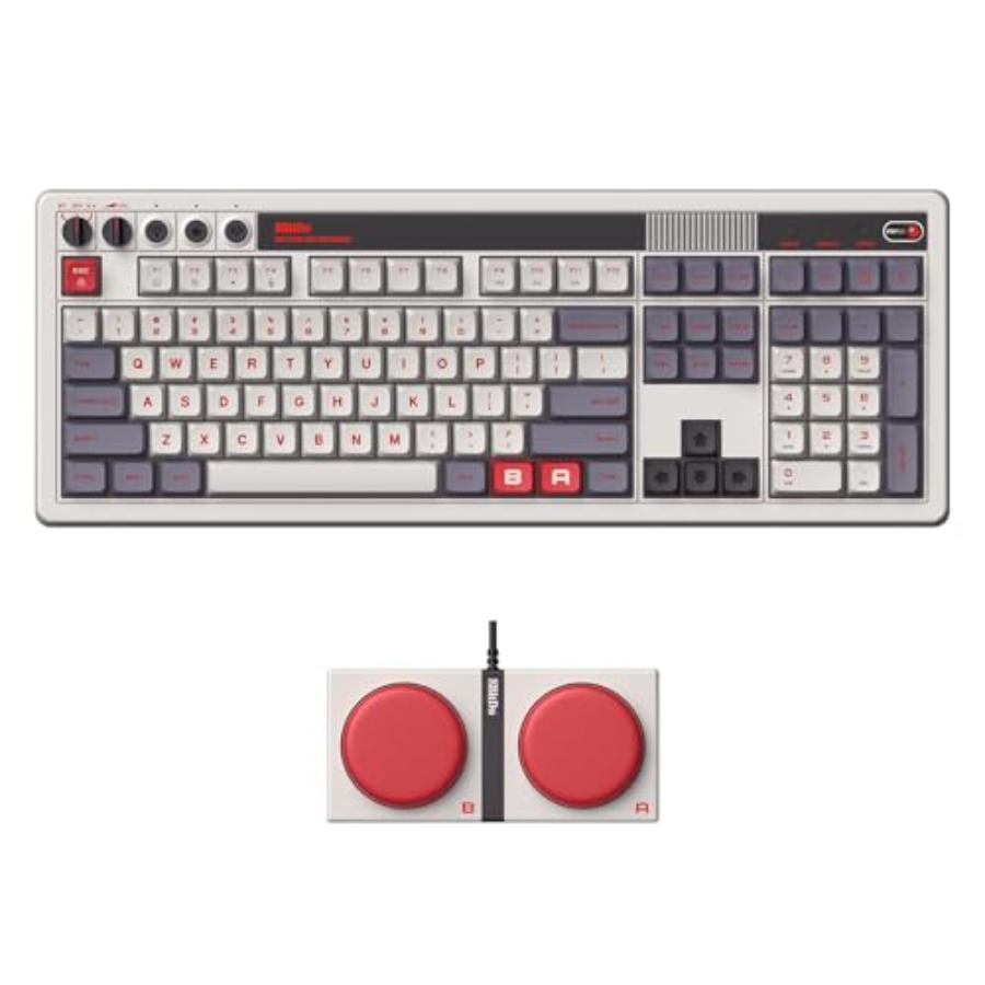 Retro Gaming Uk - Teclado mecânico retro 108 para jogos