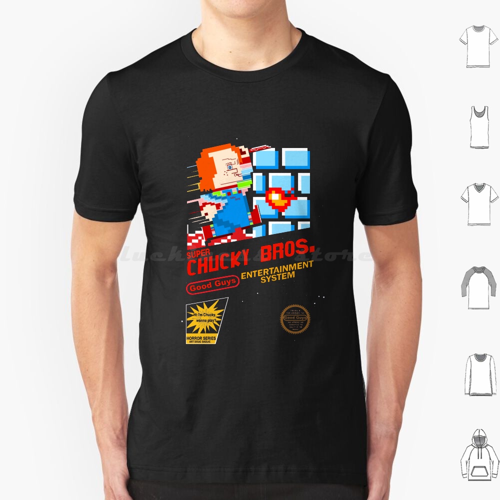 Retro Gaming Guy - Camiseta Super Chucky 1 Tamanho Grande