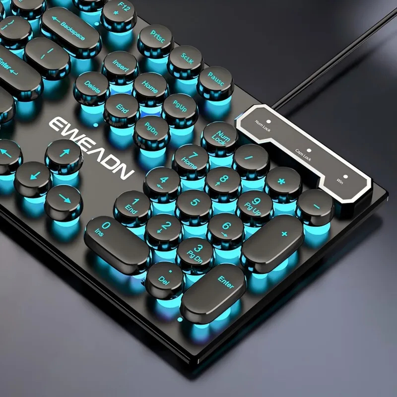 Mouse Gaming Retro - Conjunto de Teclado e Mouse com