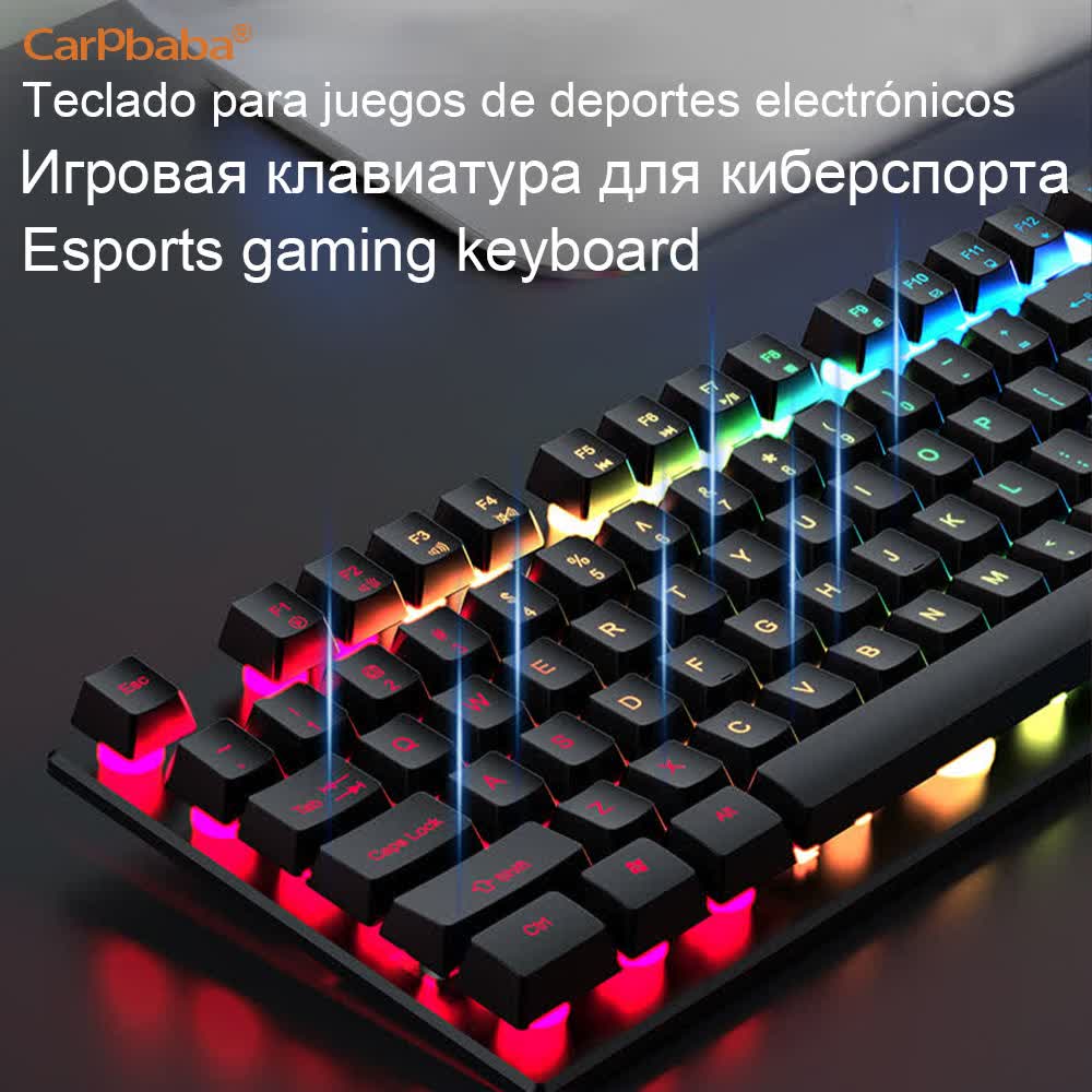 Retro Gaming Uk - Carpbaba-Teclado mecânico retro do punk redondo,