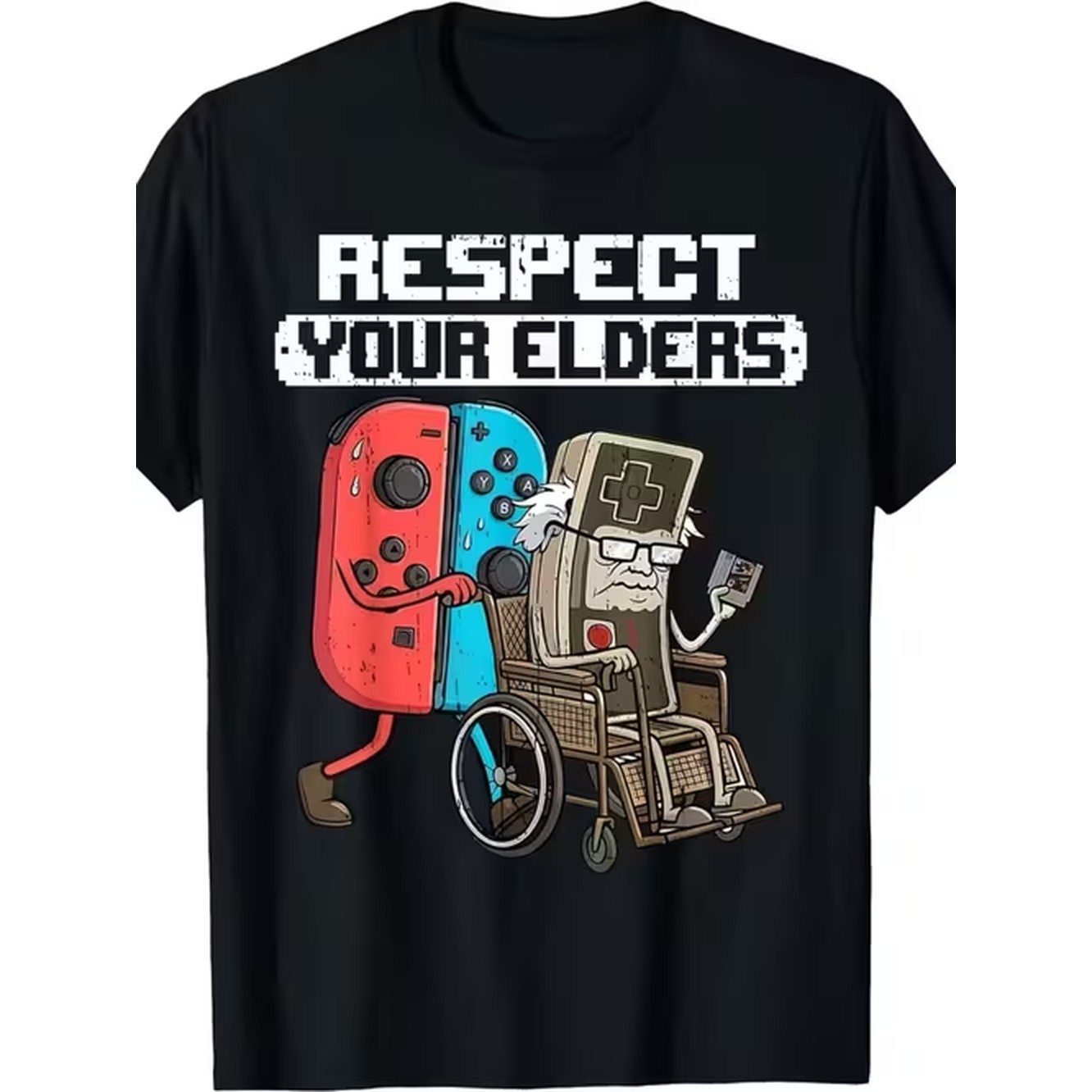 Retro Gaming Shirt - Camiseta Masculina Estampada Tema Elders Confortável