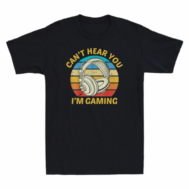 Retro Gaming Shirt - Camiseta de Algodão Engraçada Retro para