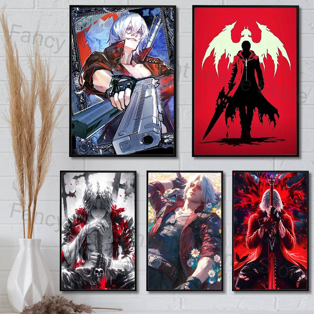 Retro Poster Gaming - Pôster do jogo D-Devil May Cry,
