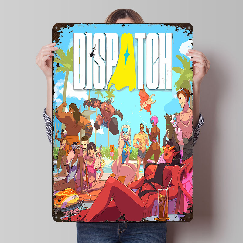 Retro Poster Gaming - Placa de Metal Vintage Personalizada para