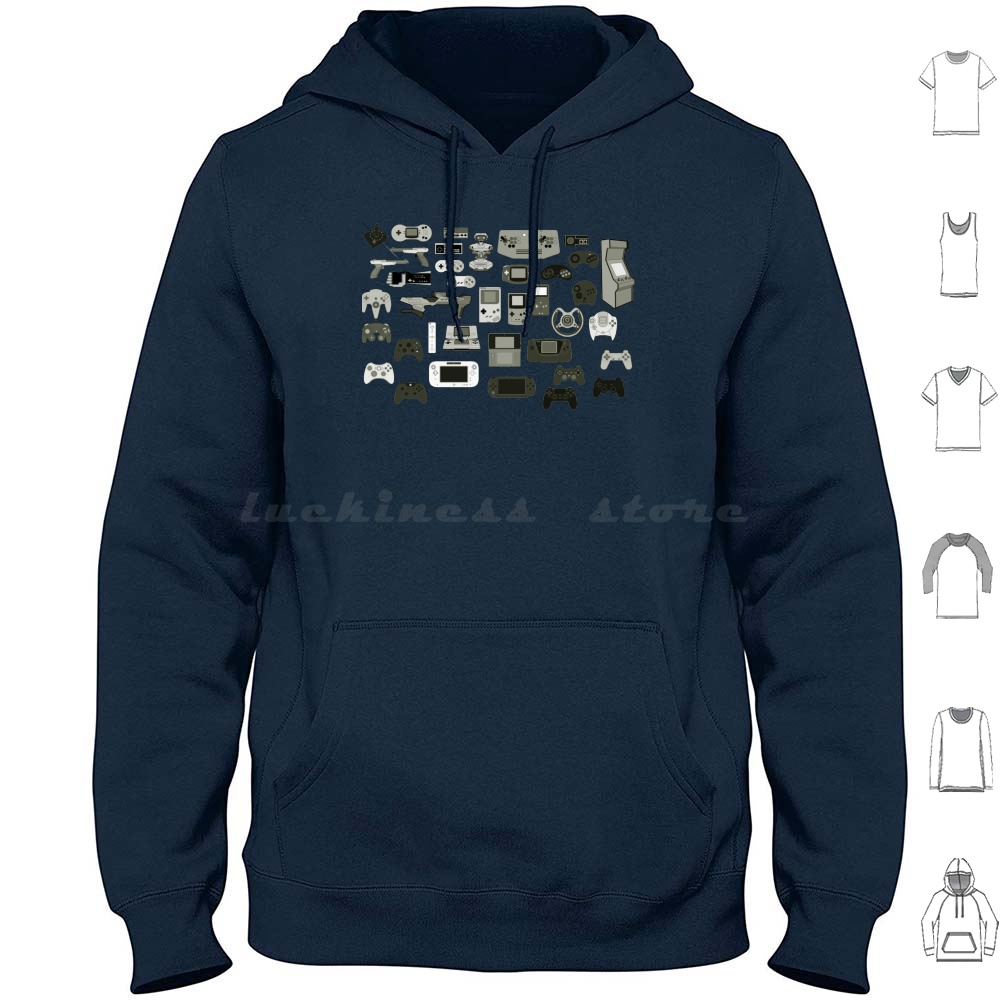 Retro Gaming Guy - Auto Controle Hoodies Manga Longa Gaming