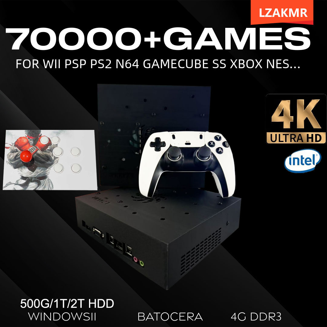 Retro Gaming Ps2 - Console de jogos retrô 70000 +