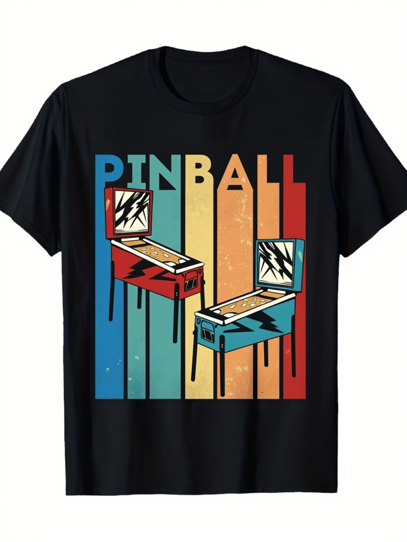 Gaming Retro Arcade - Camiseta Masculina Retrô Preta com Estampa