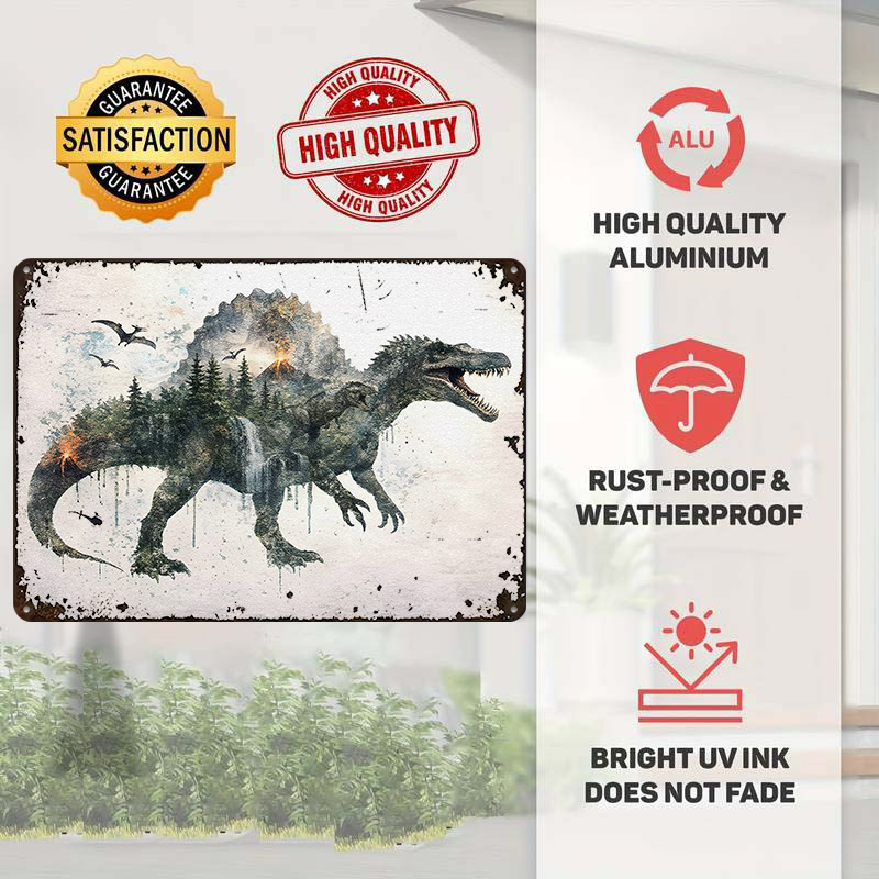 Pôster Metálico Spinosaurus, A - Retro Poster Gaming avaliação e preço