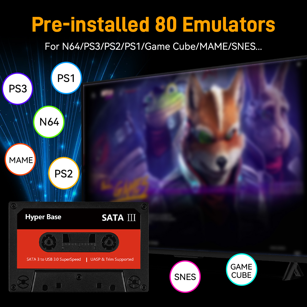 Batocera 500g/2t emulador jogo - Retro Gaming Ps2 avaliação e preço