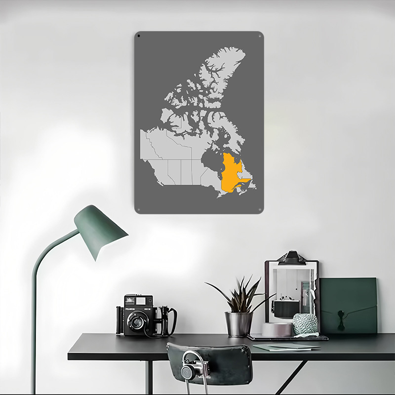 Mapa do Canadá com Quebec em D - Retro Gaming Quebec avaliação e preço