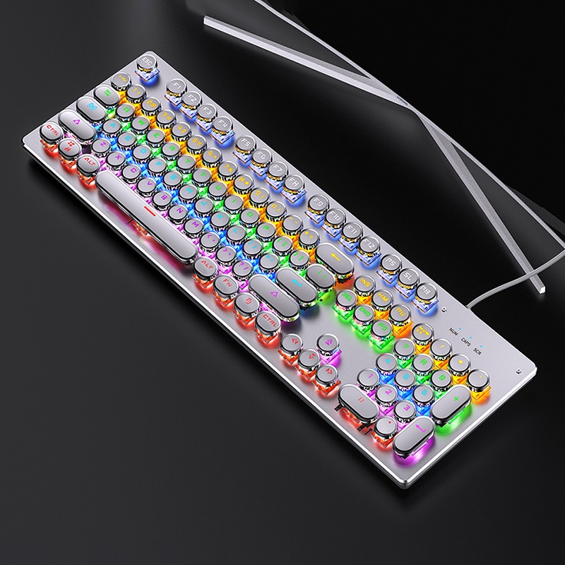 Retro punk teclado mecânico az - Retro Gaming Realm avaliação e preço