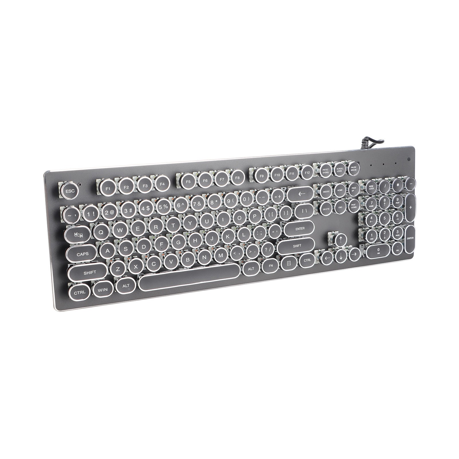 Teclado Mecânico Retro com Fio - Retro Gaming Uk avaliação e preço
