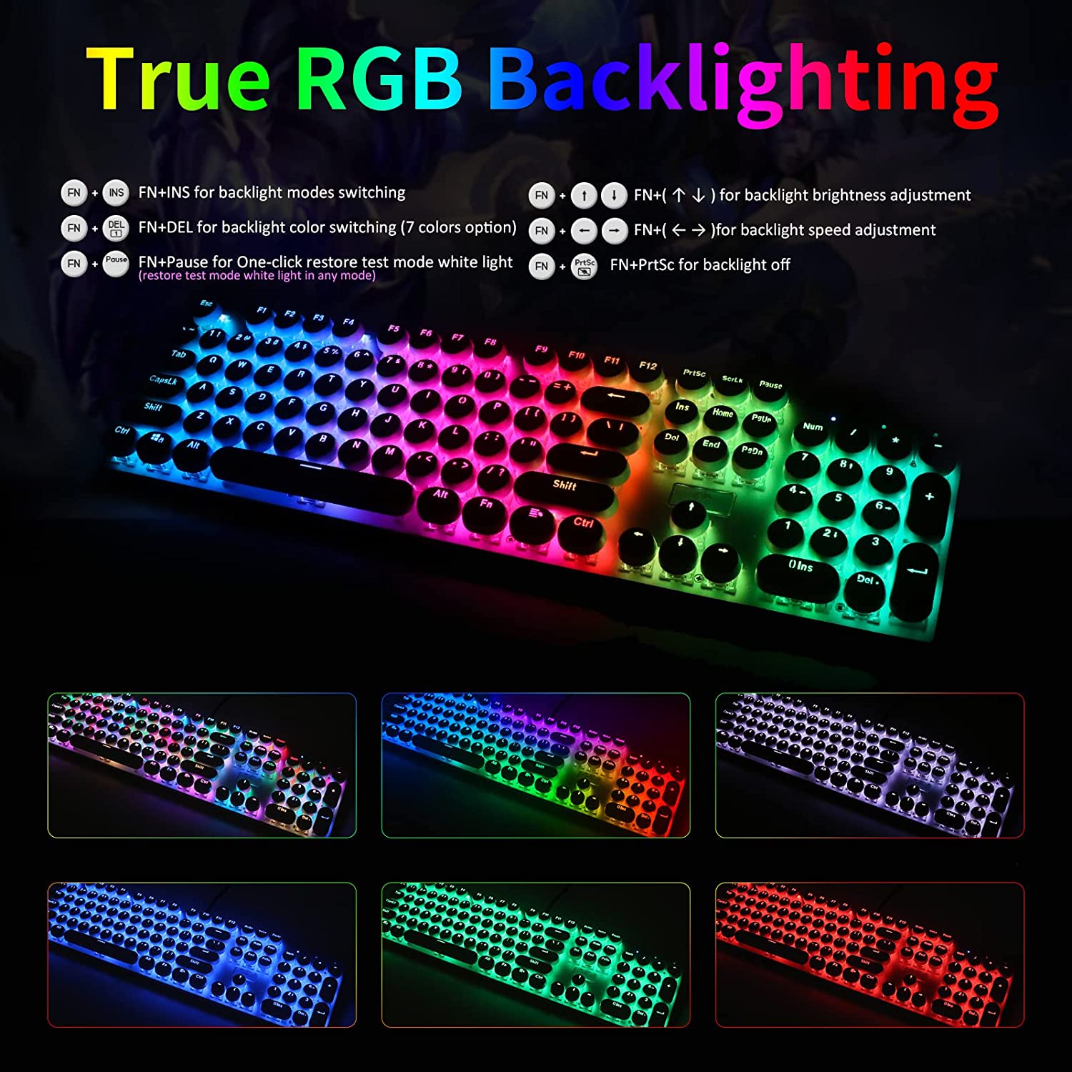 Teclado Mecânico USB com Fio p - Retro Gaming Uk avaliação e preço