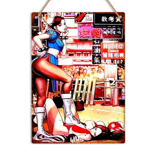 Placa de Metal Retro Chun Li p - Gaming Retro Arcade avaliação e preço