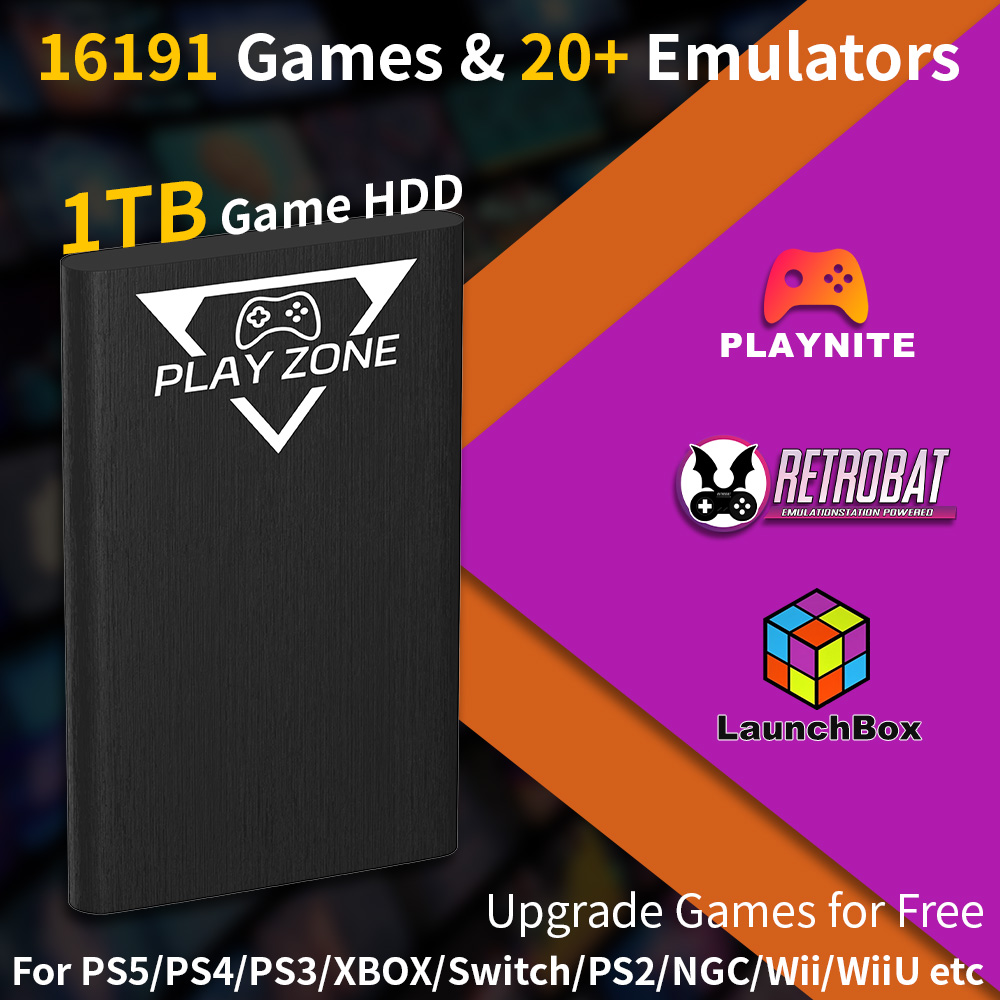 Play Zone 1TB HDD Portátil par - Retro Gaming Realm avaliação e preço