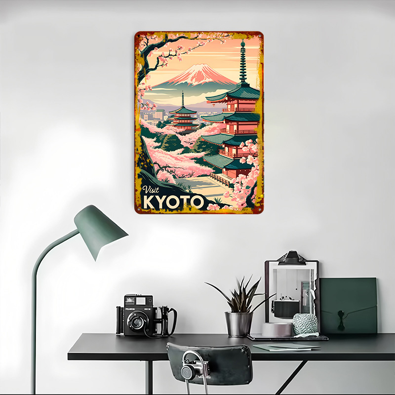 Visite Quioto: Pôster Metálico - Retro Gaming Kyoto avaliação e preço